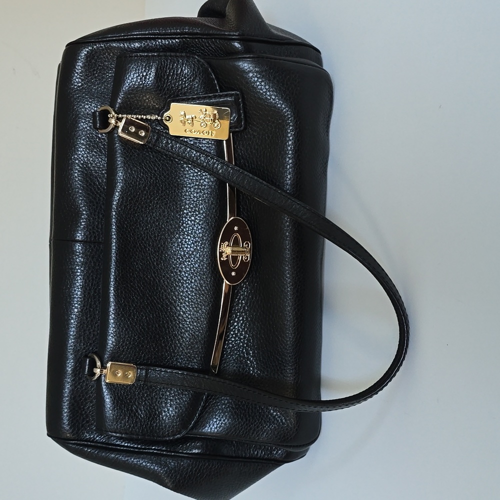Coach Black Leather Handbag